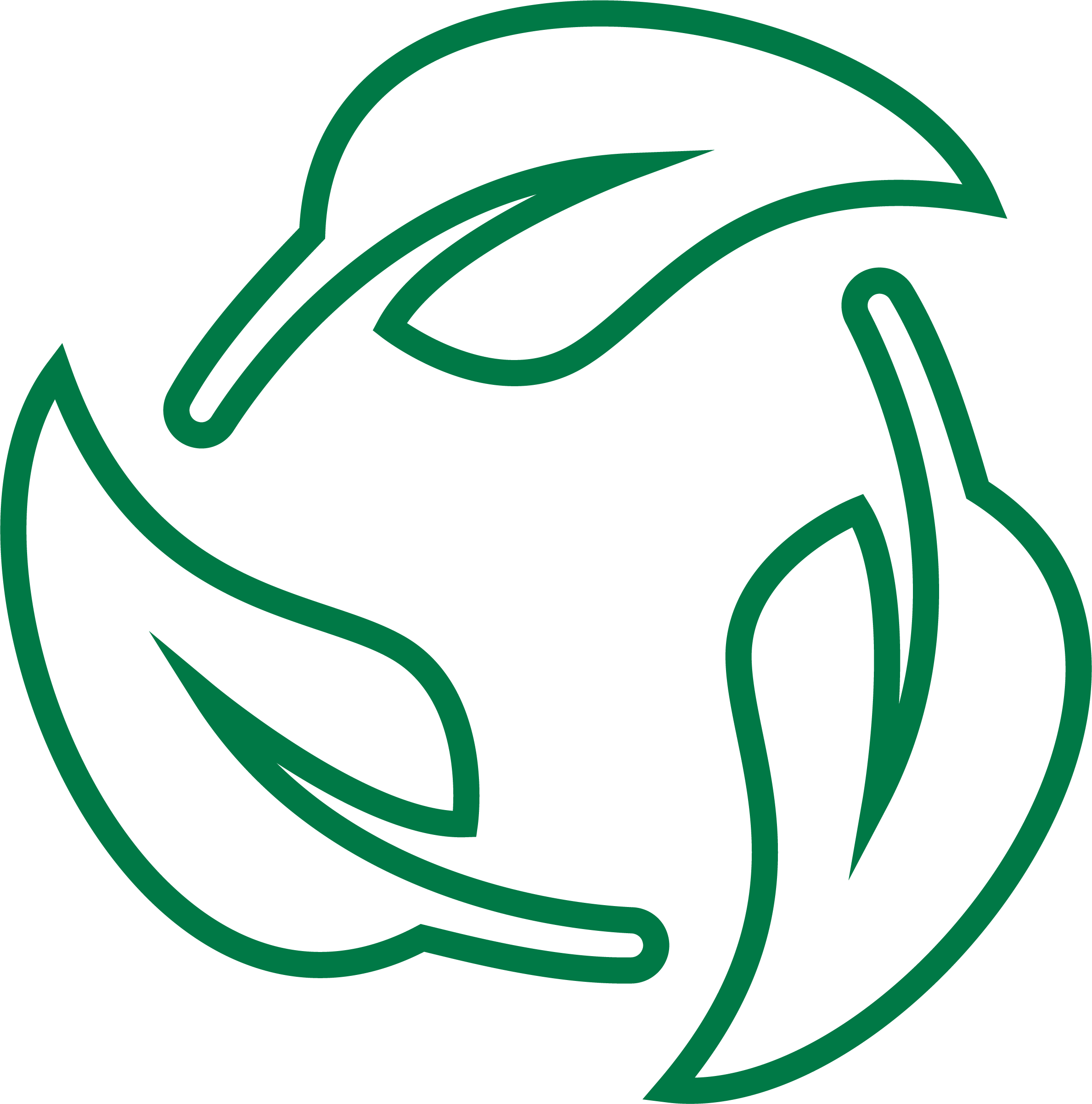 green eco-friendly leaf icon