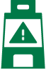 safety floor cleaning icon showing a wet floor sign